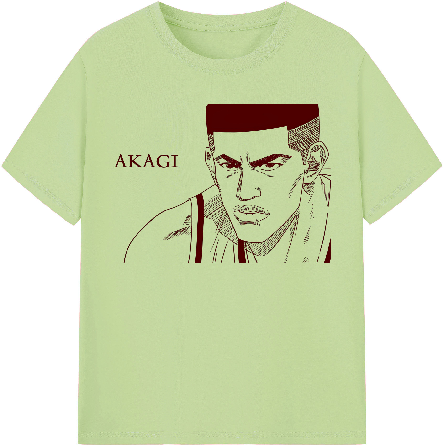 SLAM DUNK／スラムダンク 綿100％半袖Tシャツ（フロントプリント）